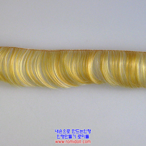 롤머리 - 밝은황금투톤 (세로 5cm, 고열사)