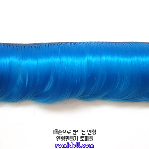 롤머리 - 블루 (세로10cm, 고열사)