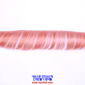 롤머리 - 분홍색 (세로 5cm, 고열사)
