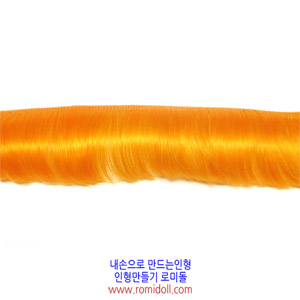 롤머리 - 오렌지 (세로5cm, 고열사)